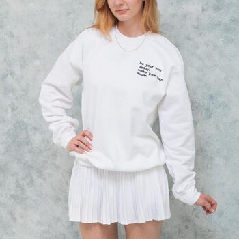 Custom Embroidered Sweatshirt Unisex Fit, 6 of 9