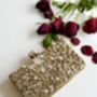 Melbourne Rectangle Brass And Mop Clutch, thumbnail 2 of 10