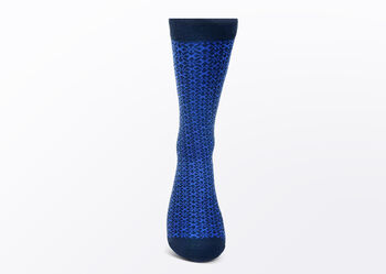 Nsaa African Design Cotton Socks, Blue/Black, 2 of 2