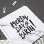 'Merry Day Of Birth!' Funny Birthday Card, thumbnail 2 of 4