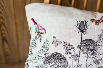'Meadow Grasses' Printed/Stitched Cushion Cover, 4 of 4