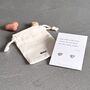 Sterling Silver Heart Paw Stud Earrings With Original Haiku Poem, thumbnail 5 of 8