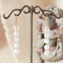 White Moonstone Five Pebble Drop Earrings, thumbnail 1 of 6