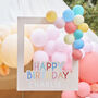 Customisable Birthday Photo Booth Frame And Balloons, thumbnail 1 of 2