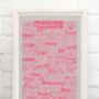 Manchester Music Scene Typography Print, thumbnail 9 of 12