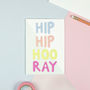 'Hip Hip Hooray' Card, thumbnail 2 of 3