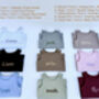 Bundle Personalised Baby Gifts Dungarees And Zip Romper, thumbnail 6 of 10