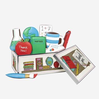 Hand Iced Personalised Thank You Teacher Biscuit Tin, 2 of 4