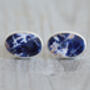 Sodalite Cufflinks Set In Sterling Silver, thumbnail 1 of 4