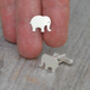 Sterling Silver Elephant Cufflinks, thumbnail 3 of 3