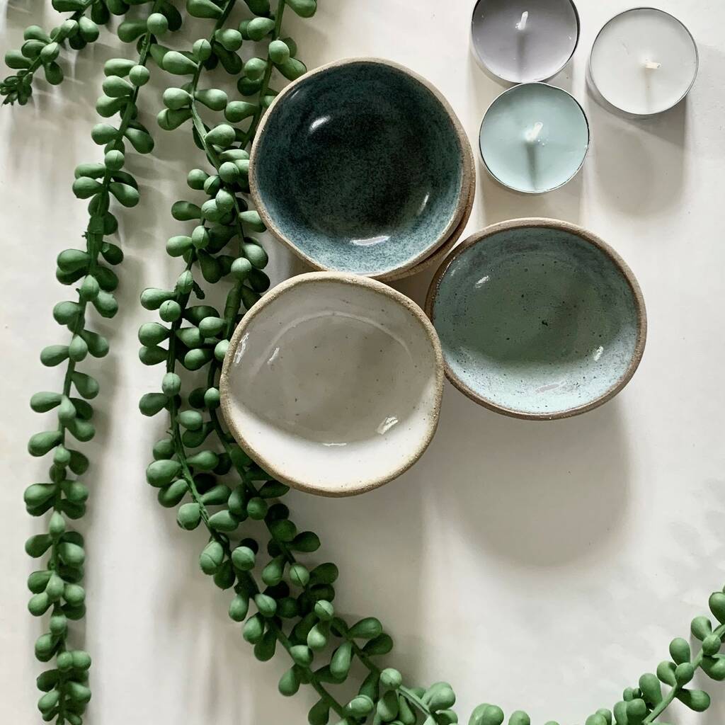 Handmade Ceramic Tea Light Holders By Kiwi and Pips ceramics