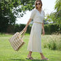 Straw Woven Shoulder Tote Bags, thumbnail 6 of 6