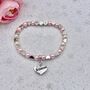 Personalised Bridesmaid Bracelet Gift. Flower Girl Gift, thumbnail 1 of 12