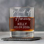 Personalised Wedding Glass Tumbler Womens, Bridesmaid, Bride, thumbnail 2 of 6