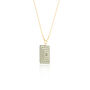 Matching Earrings And Necklace | Green And Cream | Rectangle Set, thumbnail 8 of 10