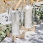 Glass Church Wooden Candle Holder, thumbnail 3 of 4