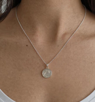 Nami 925 Sterling Silver Wave Pendant Necklace, 5 of 5