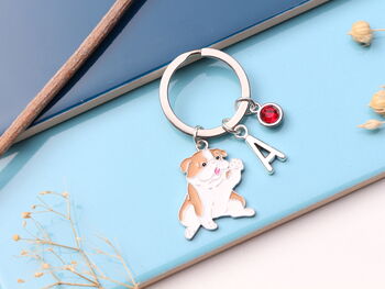 Personalised Bulldog Keyring, 4 of 12