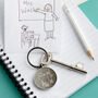 Personalised Child's Drawing Teacher Keyring, thumbnail 2 of 5