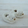 Bear Baby Slippers With Personalised Keepsake Heart, thumbnail 2 of 5