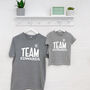 Team Surname Personalised Parent And Child Set, thumbnail 2 of 6