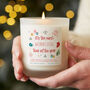 Stocking Filler Christmas Candle Most Wonderful Time, thumbnail 1 of 10