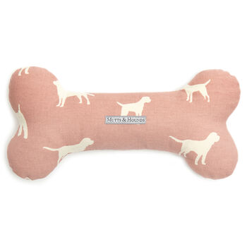 Mutts And Hounds Cotton Squeaky Bone Dog Toy, 5 of 5