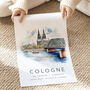 Germany City Travel Print Of Cologne, thumbnail 3 of 7