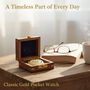 Personalised The Balmoral Pocket Watch With Case A Birthday And Anniversary Gift, thumbnail 8 of 12