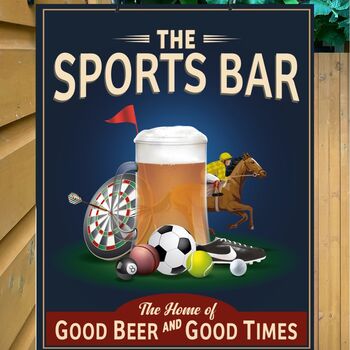 Sports Bar Man Cave Pub Sign, 3 of 12