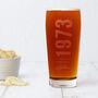 Personalised Birth Year And Name Beer Glass, thumbnail 4 of 8