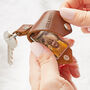Personalised Leather Case Photo Keyring With Calendar, thumbnail 2 of 7