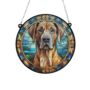 Great Dane Stained Glass Effect Suncatcher, thumbnail 3 of 3