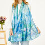 Water Lilies By Monet Silk Blend Scarf, thumbnail 1 of 6