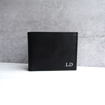 Personalised Men's Rfid Leather Photo Billfold Wallet, 3 of 8