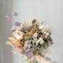 Dried Hydrangea Protea Bouquet With Palm Spear And Eucalyptus, thumbnail 5 of 5