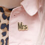'Mr/Mrs' Enamel Pin Set, thumbnail 4 of 5