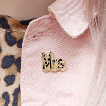 'Mr/Mrs' Enamel Pin Set, 4 of 5