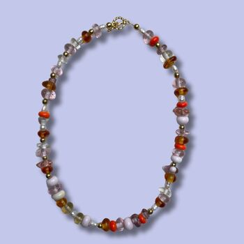 Selma Murano Glass Beaded Necklace, 8 of 11