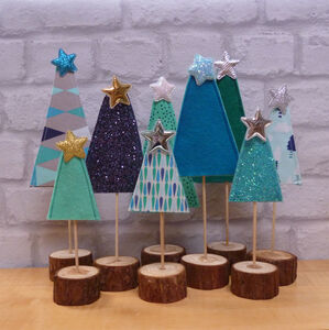 Handmade Christmas Tree Display By paper-and-string