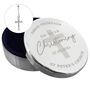 Personalised Christening Rosary Beads And Cross Round Trinket Box, thumbnail 3 of 3