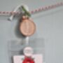 Festive Painted Father Christmas Earrings With Stand, thumbnail 10 of 12