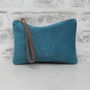 Suede Pouch With Wristlet, thumbnail 2 of 2