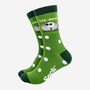 Teerific Men's Funny Golf Crew Socks Combed Cotton Green, thumbnail 4 of 6