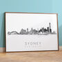 Sydney Australia Skyline Cityscape Art Print, thumbnail 1 of 7