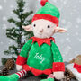 Personalised Elf Soft Toy, thumbnail 3 of 5