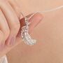 Large Feather Necklace With Personalised Message, thumbnail 1 of 12