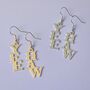 Yee Haw Statement Letter Earrings, thumbnail 4 of 4