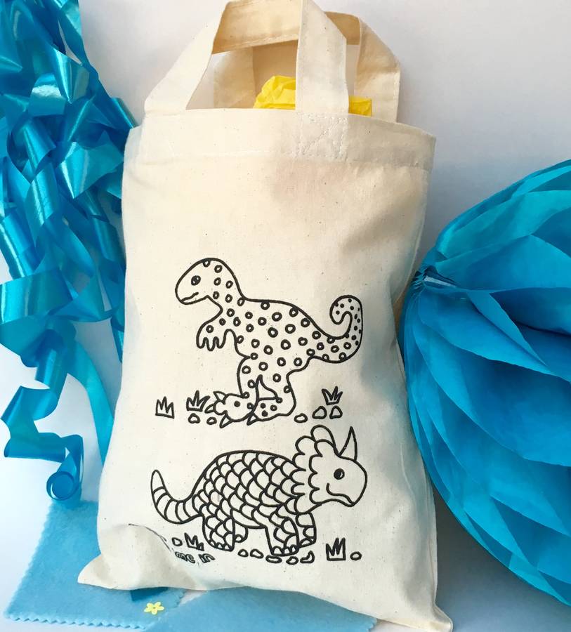 Colour In Party Bag With Dinosaurs, 1 of 10
