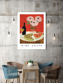 Wine Lover Kitchen Art Print, 2 of 3